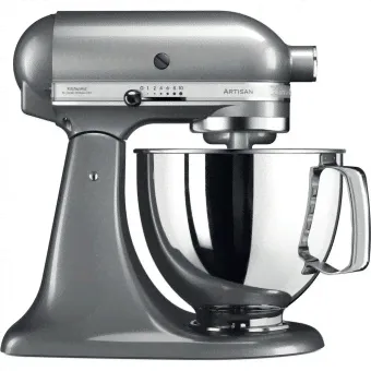 Миксер настольный KITCHENAID Artisan 5KSM125ECU 4.8 л, с откидным блоком, серебристый