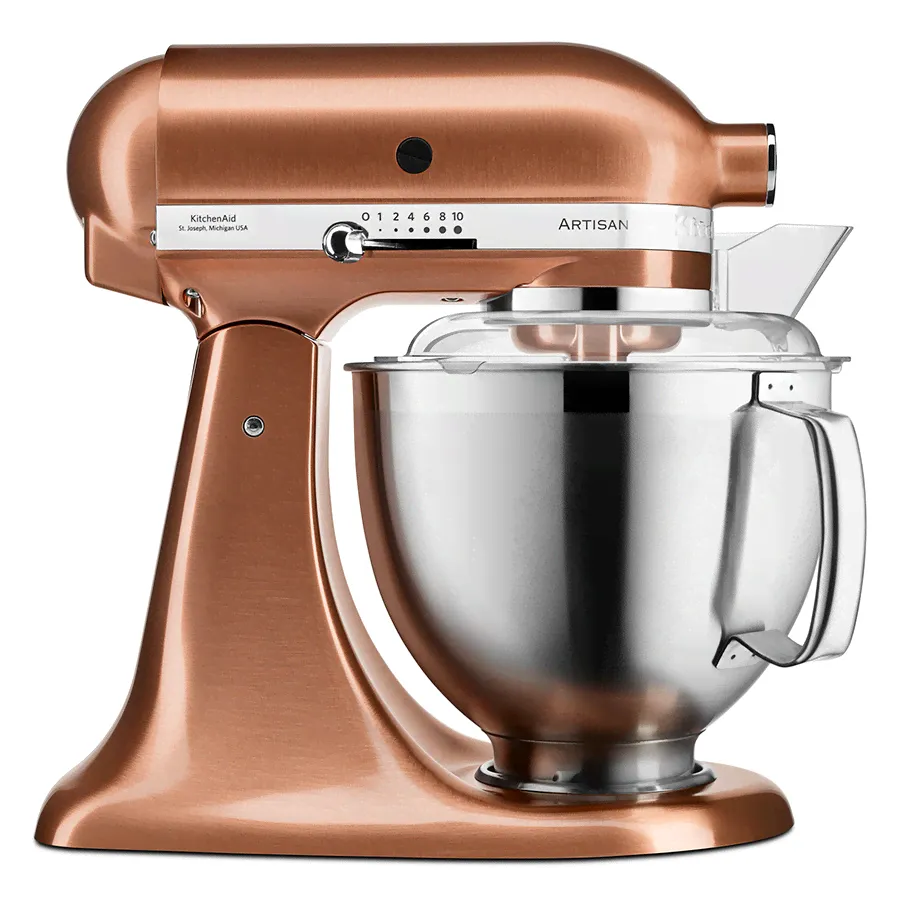Миксер настольный с откидным блоком KitchenAid, Artisan, 4,8 л, медный-0