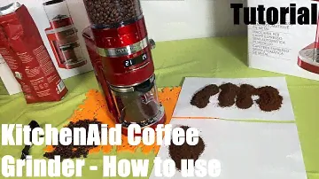 How to use your KItchenAid Burr Coffee Grinder for perfect grinding, dosing & coffee - Artisan mill