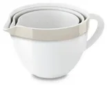 Набор чаш для запекания, смешивания (3 шт.) KitchenAid KBLR03NBAC, 1.4/1.9/2.8 л, кремовые
