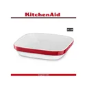 Блюдо Ceramic для запекания и подачи, 26 х 26 см, красный, KitchenAid