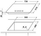 Газовая варочная панель KitchenAid KHGD5 77510