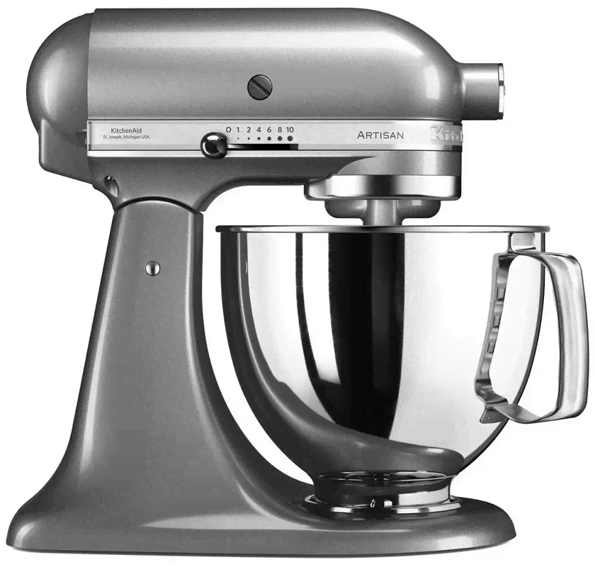 Планетарный миксер KitchenAid Artisan 4.8 [5KSM125ECU], серебристый-0