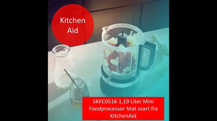KitchenAid 5KFC0516 1,19 Liter Mini Foodprocessor Mat svart