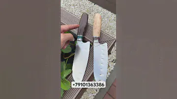 Кухонные ножи ручной работы. Супер острые #knife #обзор #топ #кухня #ножи #шефнож #рек #готовка