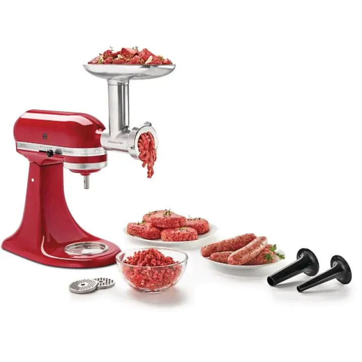 Насадка мясорубка KITCHENAID 5KSMMGA металлическая-4