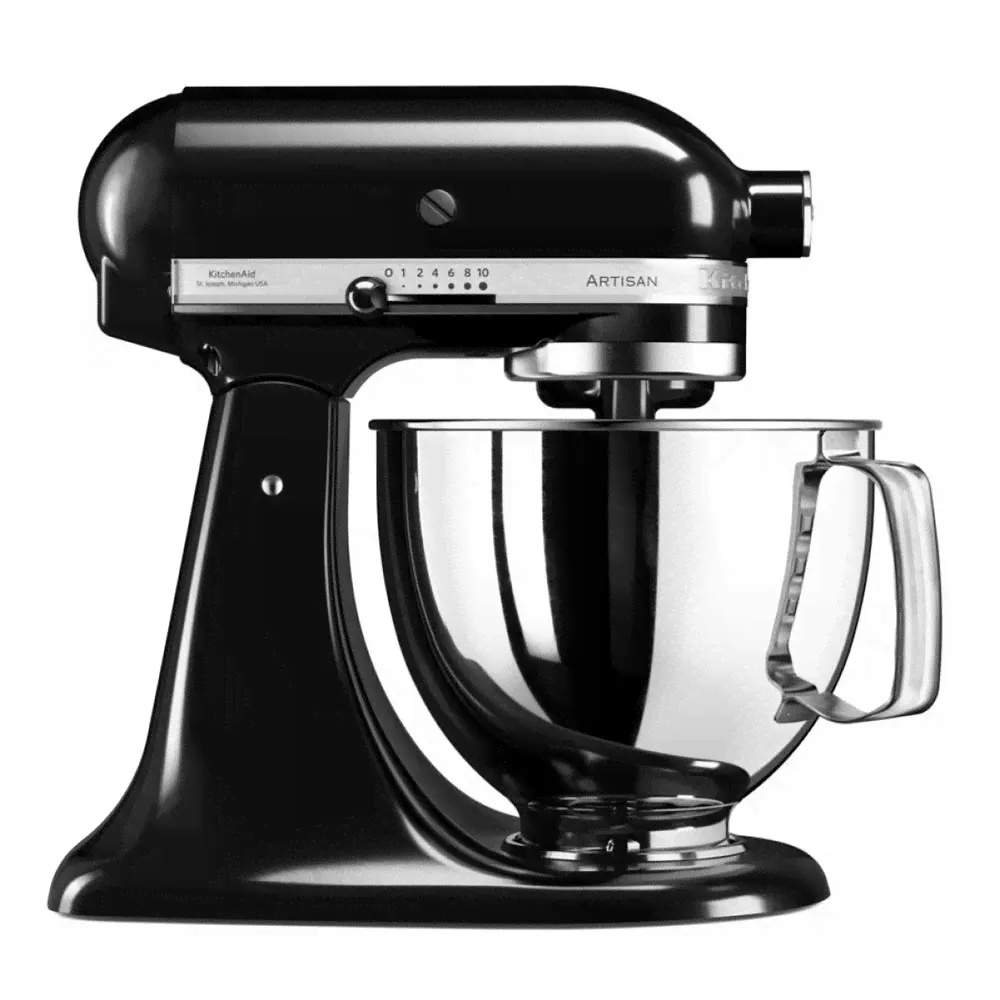 Миксер планетарный KitchenAid Artisan, чаша 4.8л, черный матовый — арт.5KSM175PSEBK-0