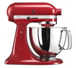 Миксер планетарный бытовой KitchenAid 5KSM125EER, дежа 4.83 л, 3 насадки, красный
