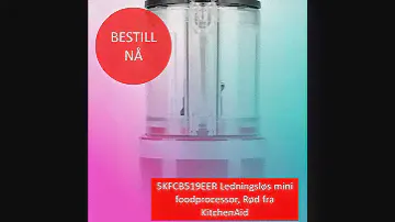 KitchenAid 5KFCB519EER Ledningsløs mini foodprocessor, Rød