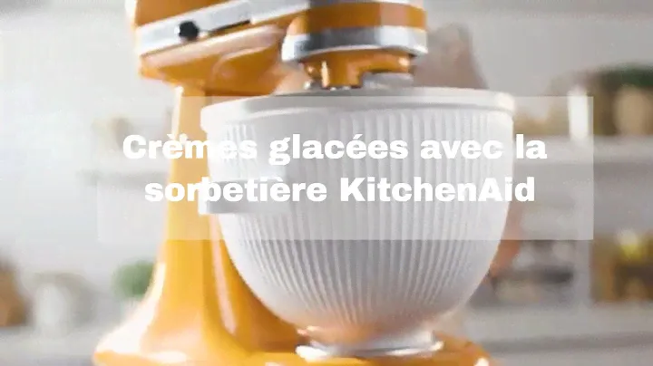 Dégustez de délicieuses crèmes glacées avec la sorbetière KitchenAid®