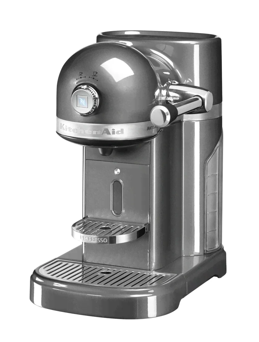 Кофеварка капсульная Artisan Nespresso, серебряный медальон, 5KES0503EMS, KitchenAid