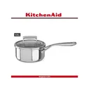 Ковшик-сотейник 3 Ply Steel, 1.5 л, 16 см, сталь 18/10, индукционное дно, KitchenAid