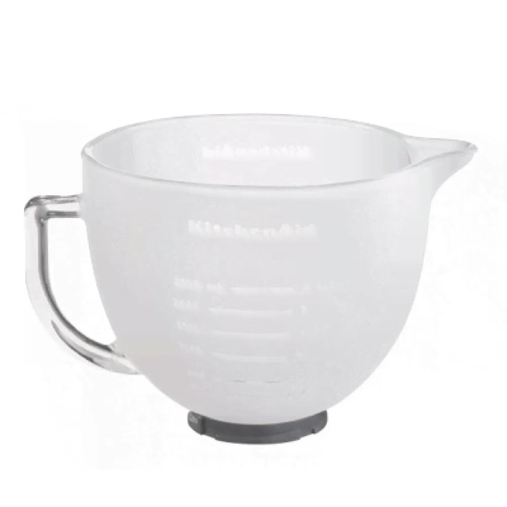 Чаша матовая стеклянная с крышкой KitchenAid, 4.8 л, 5K5GBF